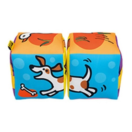 케이스키즈 소리나는 헝겊블럭 동물  KA10755   유모차 완구 장난