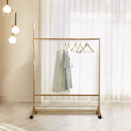 2단 이단 행거 원목이동식 옷걸이 60cm 소