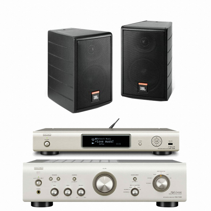 데논 PMA-710AE + DNP-720AE + JBL Control Monitor