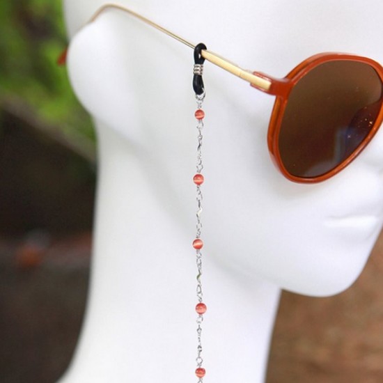 이어넥핸즈 캣츠아이 묵주체인 안경줄 마스크걸이 5720602 (브라운)