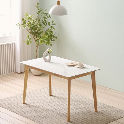 디자이너스룸 쉐리 세라믹 원목 식탁 1200