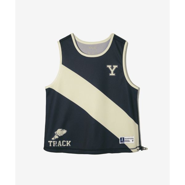 우먼즈 메쉬 러닝 크롭 슬리브리스_네이비 YFM1VT206ANA 145293