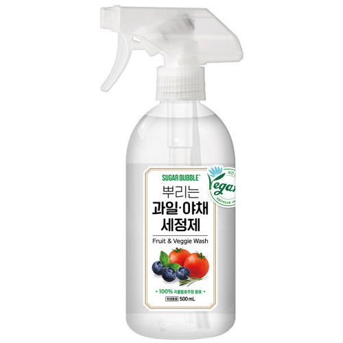 슈가버블 뿌리는 과일 야채 세정제 500ml[3개]
