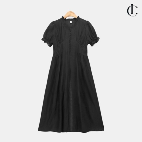 엘케이트 여성 레이스 시스루 원피스 청바지 레이어드 텐셀 롱 치마 LCC002_이미지