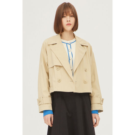 시슬리 인디고 트렌치 숏 점퍼 SAJP04311_이미지