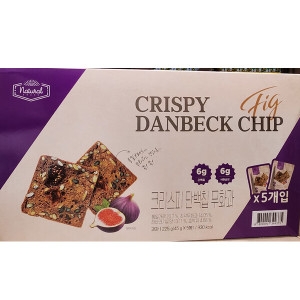 크리스피 단백칩 무화과 5입 225g 건강칩 간식 안주