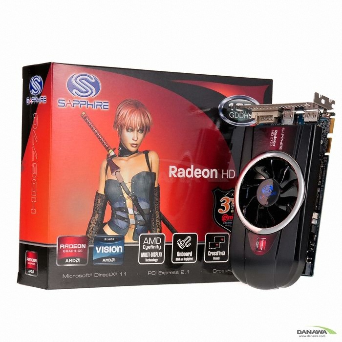 SAPPHIRE 라데온 HD 6770 D5 1GB_이미지