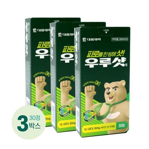 대웅제약 우루샷 30mg 30정 (3개)_이미지