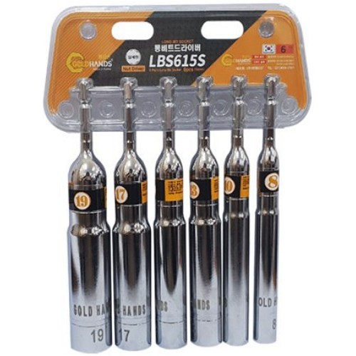 황금손 롱 비트 드라이버 육각 소켓 세트 LBS615S (6pcs)_이미지