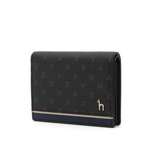 남성 블랙 패턴장식 소가죽 명함지갑 HJHO5F457BK