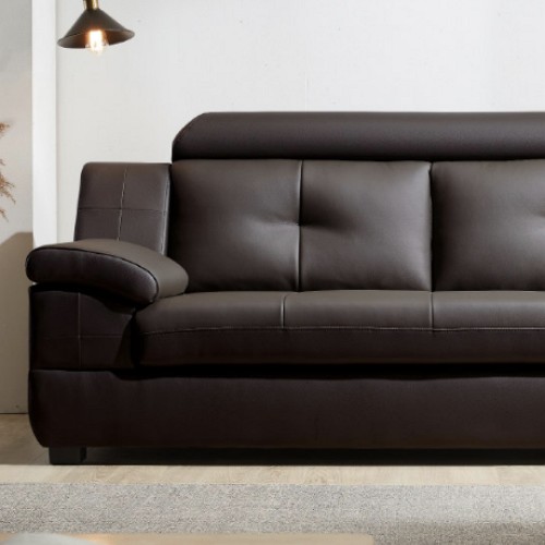 동서가구 프로포즈 라텍스탑 편백황토숯 이태리 천연가죽 소파 3인용 (팔걸이스툴포함)_이미지