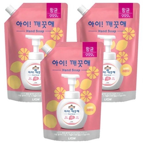 아이깨끗해 항균 폼 핸드솝 레몬향 리필 600ml이미지입니다. 누르면 해당 게시물로 새창이동합니다.