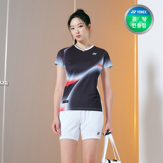 요넥스 배드민턴 경기복 게임웨어 반팔 티셔츠 243TS002F_이미지