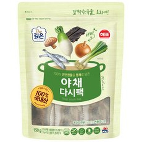 해표 야채다시팩 150g (15gx10입)이미지입니다. 누르면 해당 게시물로 새창이동합니다.