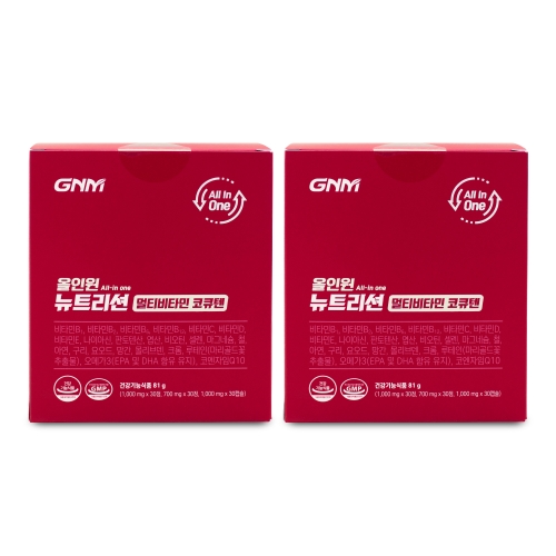 GNM자연의품격 올인원 뉴트리션 멀티비타민 코큐텐 30포 (2개)_이미지