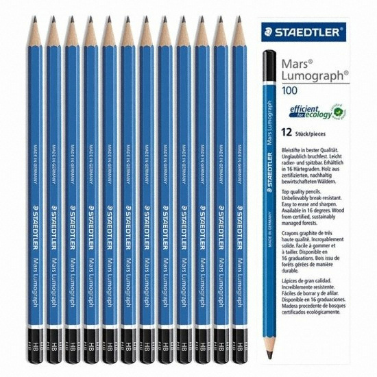 스테들러 마스 루모그라프 100 전문가용 연필 세트 (12본)_이미지