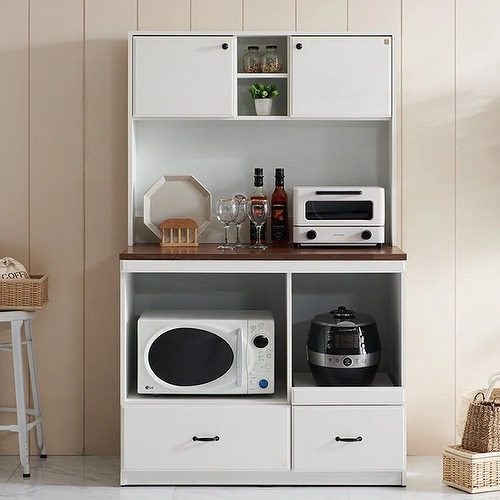 나무뜰 윈디 속깊은 주방수납장 렌지대 세트 1000_이미지