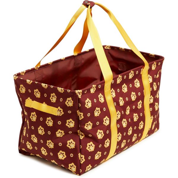 베라 브래들리 립스탑 라지 카 토트백 버건디 및 골드 반다나 페이즐리 SSPHHWJG 670043_이미지