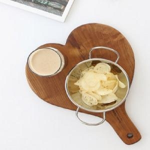 체리하우스 로얄애덤스 프리미엄 티크 도마 피치하트 [28cm]
