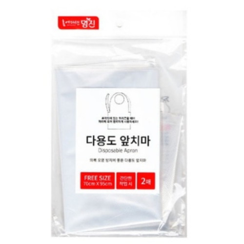 홈에디션명진  다용도 비닐 앞치마 2매[1개(2매)]