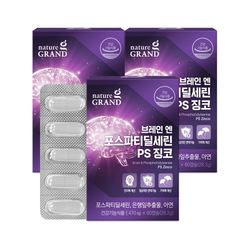 네이처그랜드 브레인 엔 포스파티딜세린 PS 징코 60캡슐 (3개)_이미지