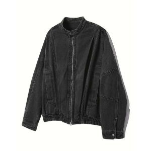  일꼬르소 레이싱 데님 보머점퍼 블랙 535774