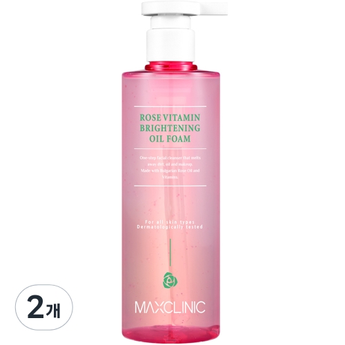 맥스클리닉 로즈 비타민 브라이트닝 오일 폼 310g (2개)_이미지