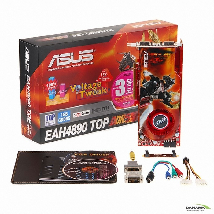 ASUS 라데온 HD 4890 EAH4890 TOP D5 1GB_이미지