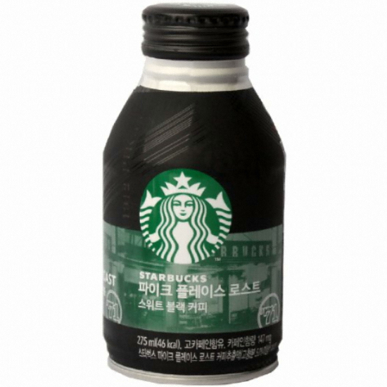 스타벅스 파이크 플레이스 로스트 스위트 블랙커피 275ml (12개)_이미지