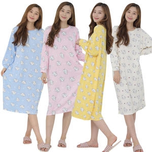 원피스잠옷 짱구잠옷 당근 오리 실내복 피치 기모 홈웨어