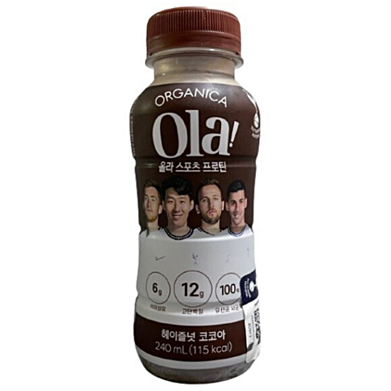 올가니카 올라 스포츠 프로틴 헤이즐넛 코코아 240ml (6개)