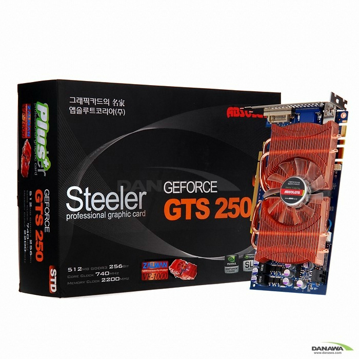 앱코 지포스 GTS250 Steeler STD Plus+ HDMI 512MB VF1000_이미지