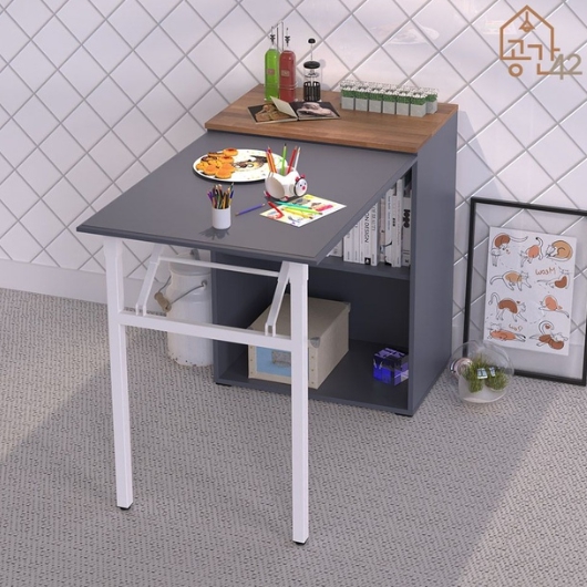 공간사이 아론 소형 접이식 식탁 800 (의자별도)_이미지