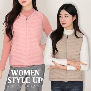 스타일홀릭 여성 웰론 경량 패딩 조끼 W4WV02