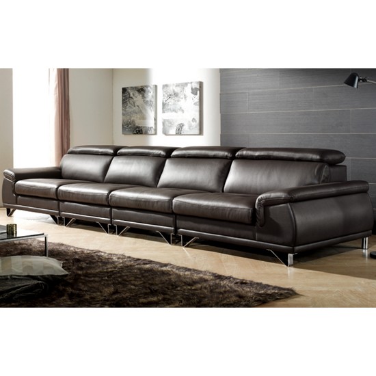 노송가구 디펜소 천연통가죽 소파 5인용