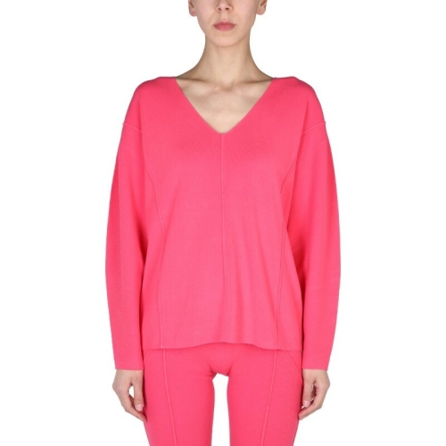 V넥 콘트라스팅 프로필 스웨터 M02HW713 TMR