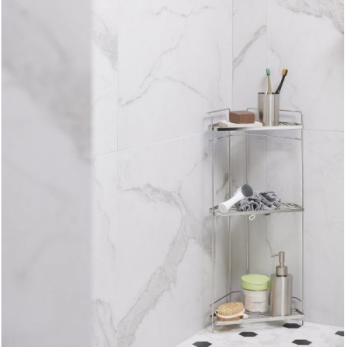 벽에도 부착하는 스텐 코너선반 3단