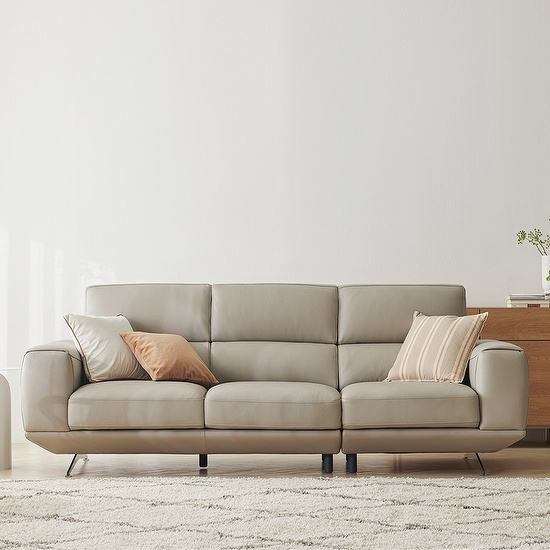 한샘 하이 브리오 이태리 천연가죽 소파 3.5인용