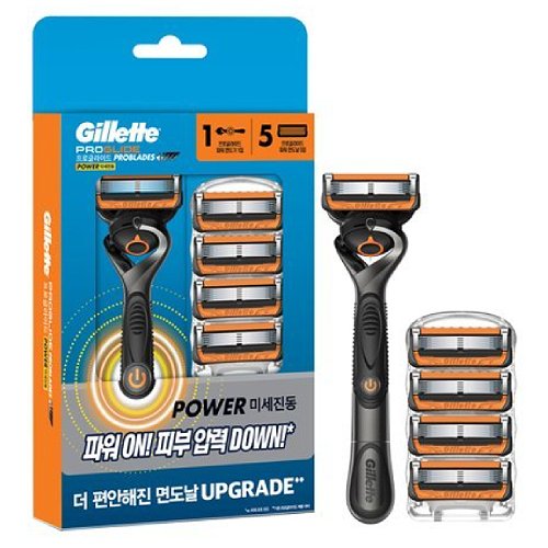 질레트 2024 프로글라이드 파워 + 면도날