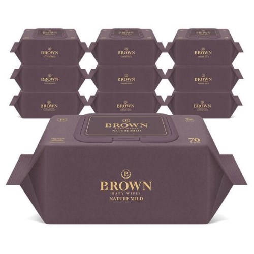 네이처 마일드 물티슈 캡형 70매