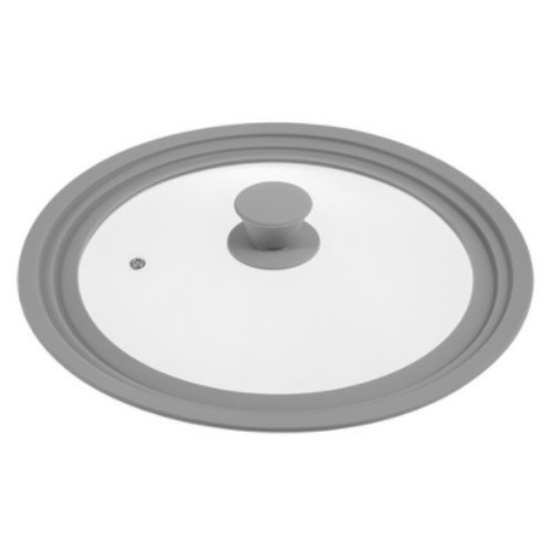 쿠팡 코멧 ㅤ다용도 실리콘 뚜껑 그레이 (26~30cm)_이미지