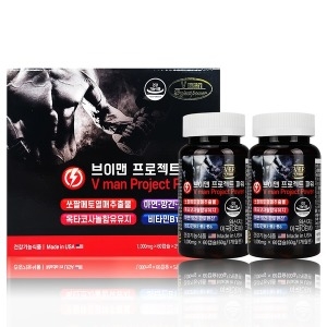  에버그린 브이맨 프로젝트 파워 1000mg 60캡슐 2병 1000mg 60캡슐 x 2병