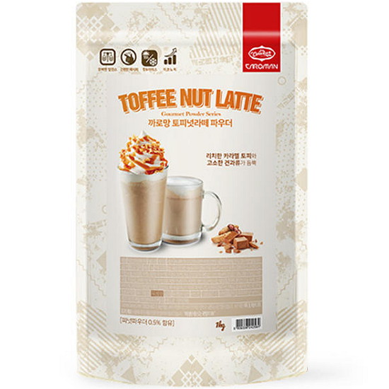 까로망 토피넛라떼 파우더 1kg (3개)