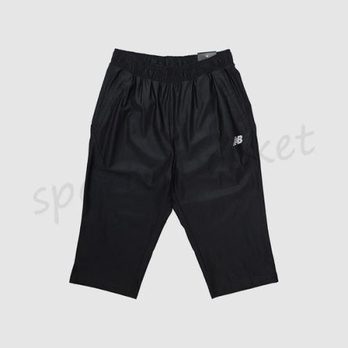 뉴발란스 NBNUE22443 블랙 UNI 트리코트 7부 숏팬츠 STANDARD FIT 칠부 트레이닝 바지 츄리닝