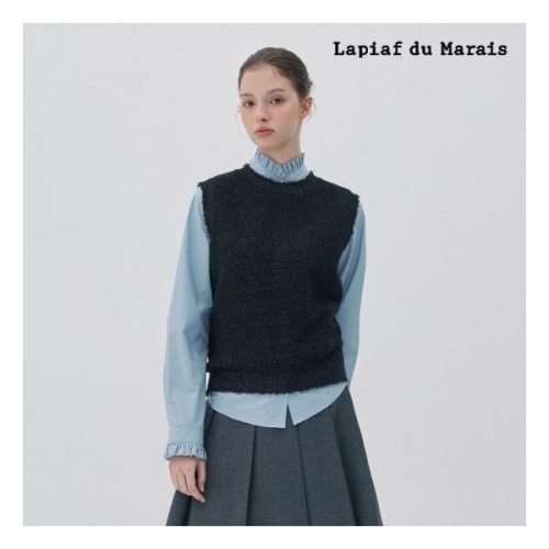 Lapiaf 프릴 넥 코튼 블라우스 1종 런칭 가격 166724_이미지