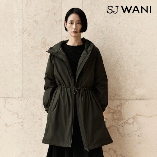 SJ.WANI 여성 헝가리 구스 볼륨 야상 다운