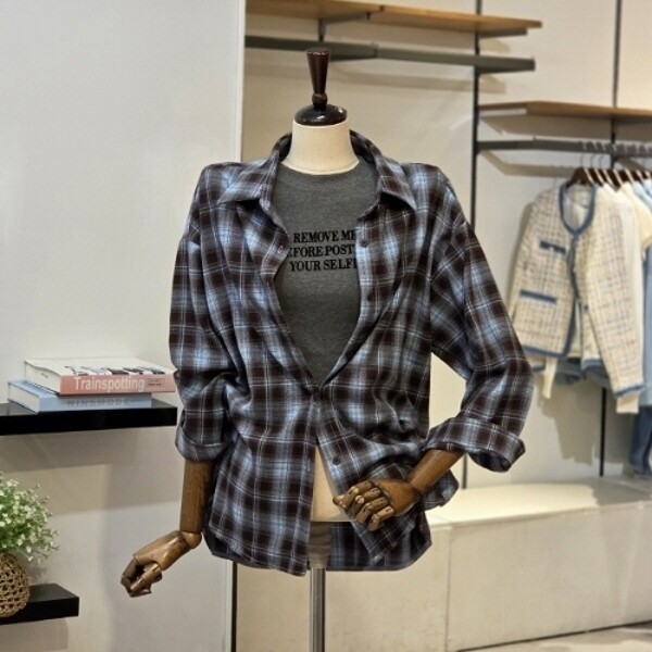 반에이크 캐주얼 체크 셔츠 반팔티셔츠 SET VB64BLM306P