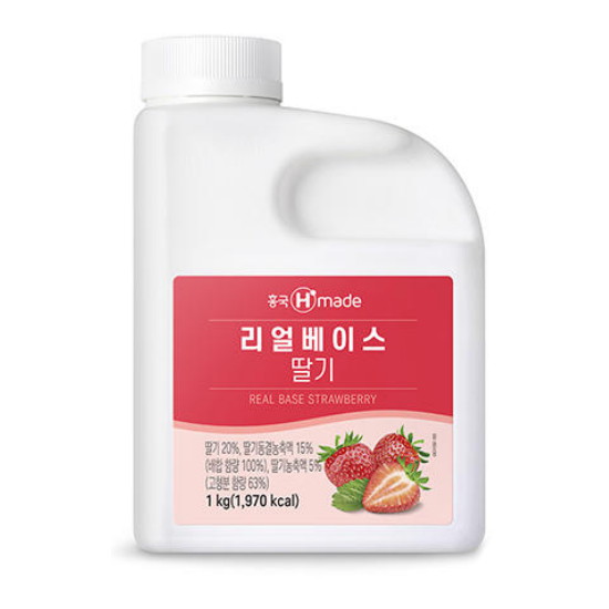 흥국F&B 리얼베이스 딸기 1kg (1개)