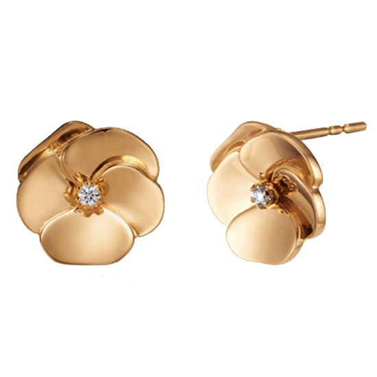 골든듀 18K 리틀팬지3 핑크골드귀걸이_210801332