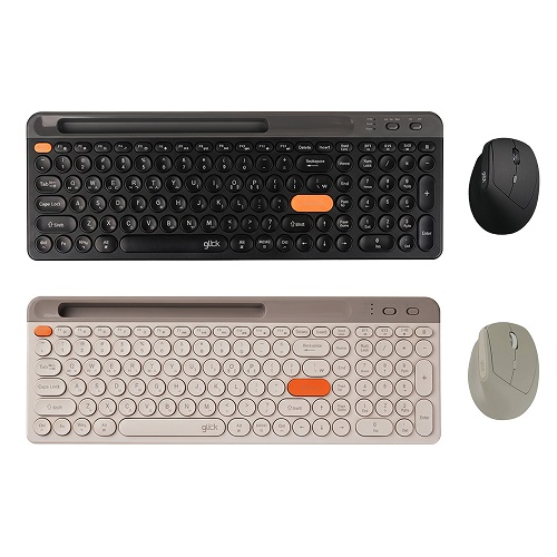 지클릭커 오피스프로 WMK960B 무선 키보드 마우스 세트 (베이지)